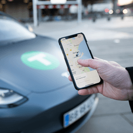 Få 10 % rabat med Dantaxi appen