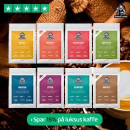Få 15 % rabat på kaffe!