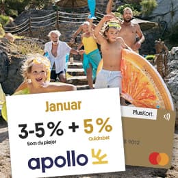 Få 3-5 % + 5 % hos Apollo