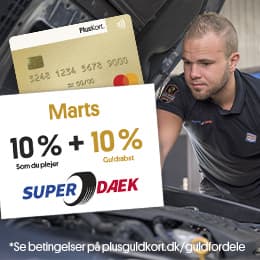 Få 10 % + 10 % hos Super Dæk Service