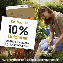 Få 10 %  hos alle planteskoler og blomsterbutikker